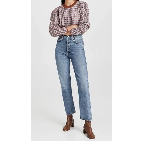 A.L.C. Samara Wool Alpaca Blend Striped Multicolor Sweater - Picture 11 of 12